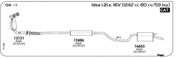 SIGAM FI296 Exhaust System
